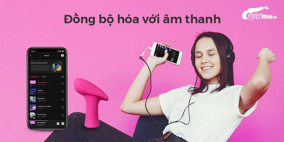 Máy massage điểm G Lovense Ambi điều khiển qua app rung đa cấp