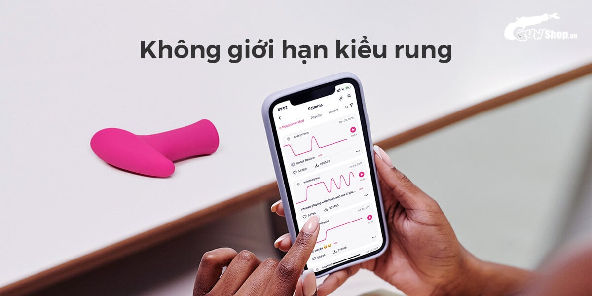 Máy massage điểm G Lovense Ambi điều khiển qua app rung đa cấp