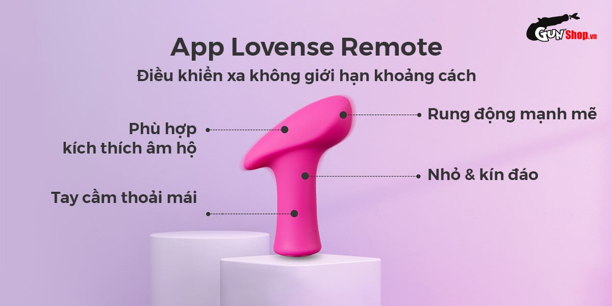 Máy massage điểm G Lovense Ambi điều khiển qua app rung đa cấp