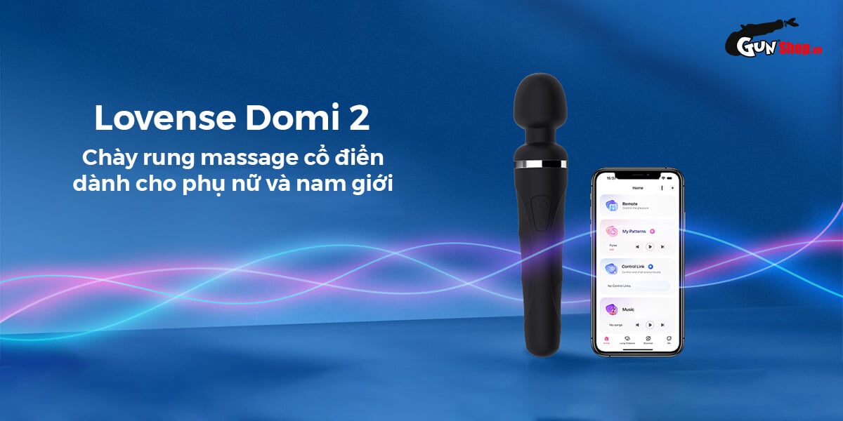 Chày rung Lovense Domi 2 không dây điều khiển app smartphone