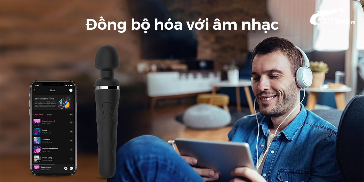Chày rung Lovense Domi 2 không dây điều khiển app smartphone