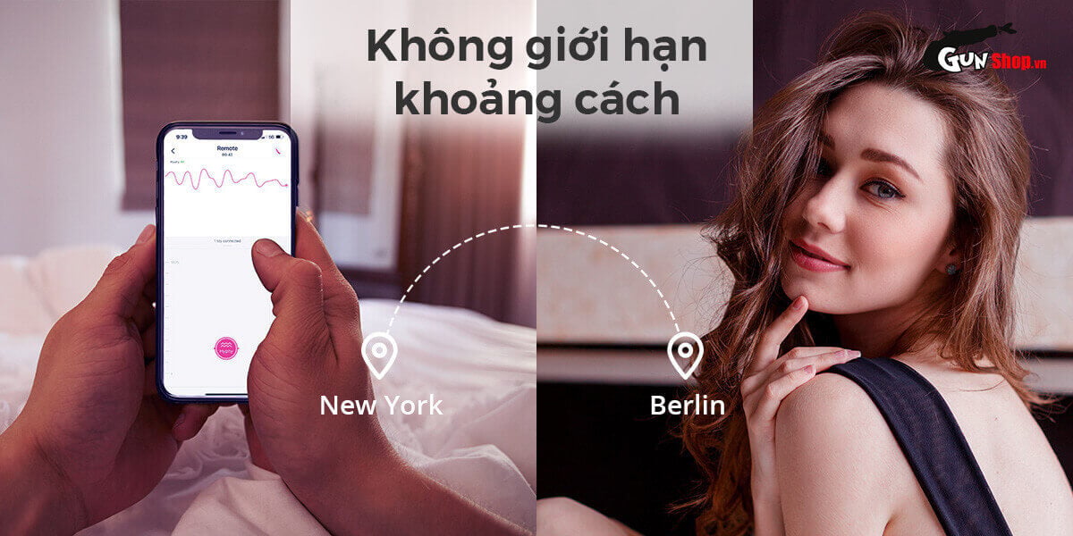 Máy massage 2 đầu Lovense Hyphy kích thích điểm G, điều khiển app