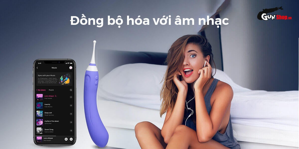 Máy massage 2 đầu Lovense Hyphy kích thích điểm G, điều khiển app