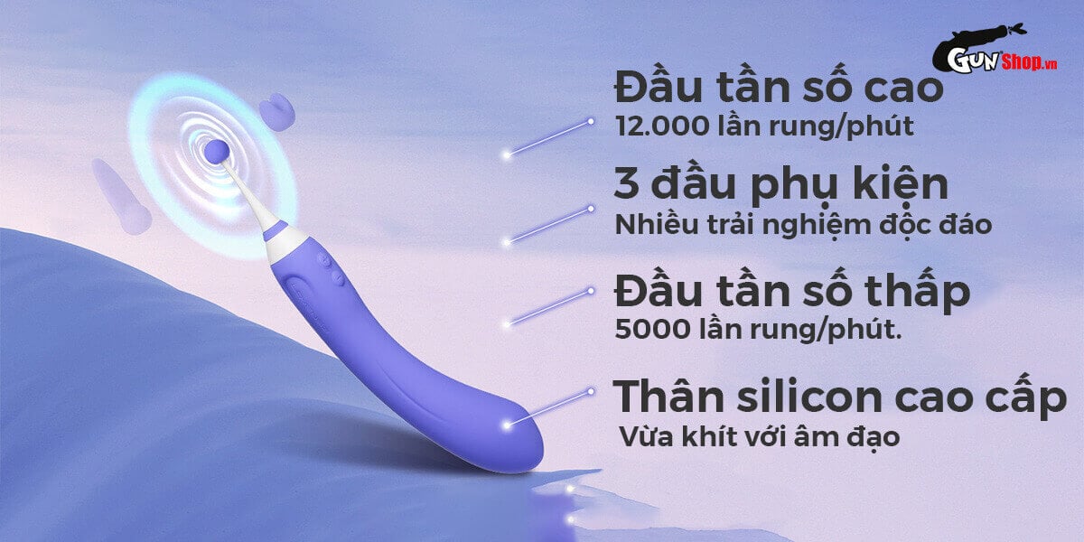 Máy massage 2 đầu Lovense Hyphy kích thích điểm G, điều khiển app