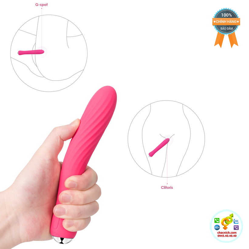 Máy massage Svakom Anya làm ấm kích thích điểm G 6 chế độ rung 26 tần số