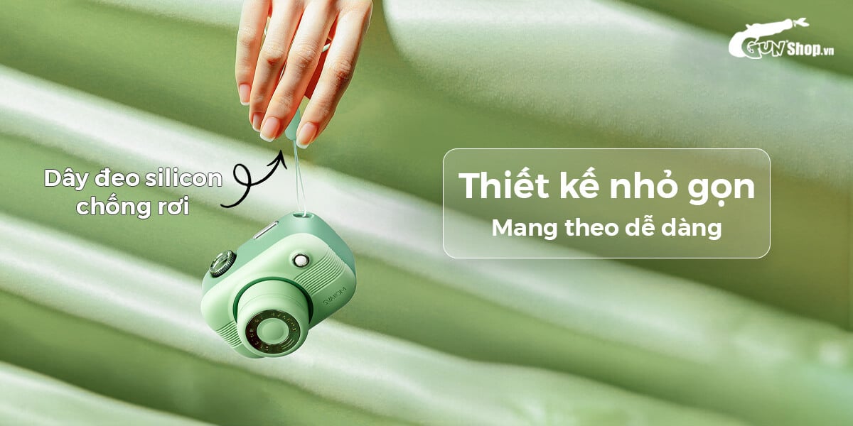 Máy bú hút Svakom Alberta hình máy ảnh 3 đầu phụ kích thích