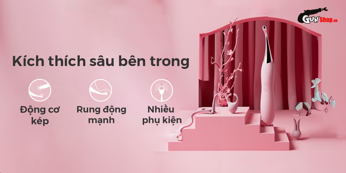 Máy massage Svakom Beatrice 2 đầu rung kích thích điểm G nữ