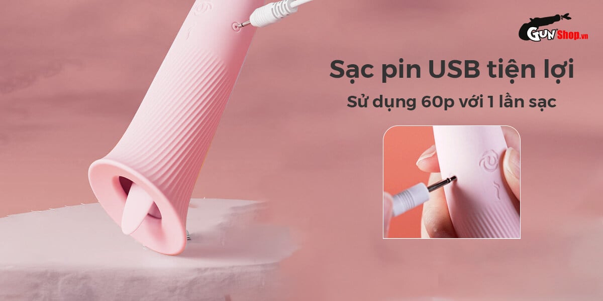 Máy massage Svakom Beverly 2 đầu liếm rung kích thích điểm G