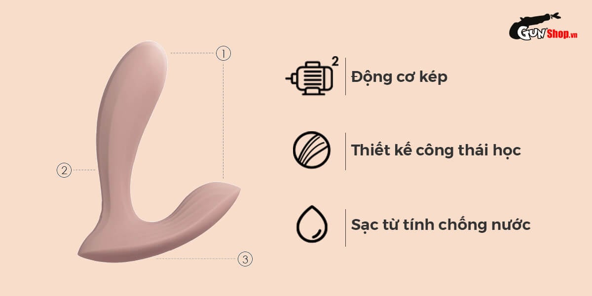 Máy massage Svakom Erica rung kép kích thích đa điểm cô bé