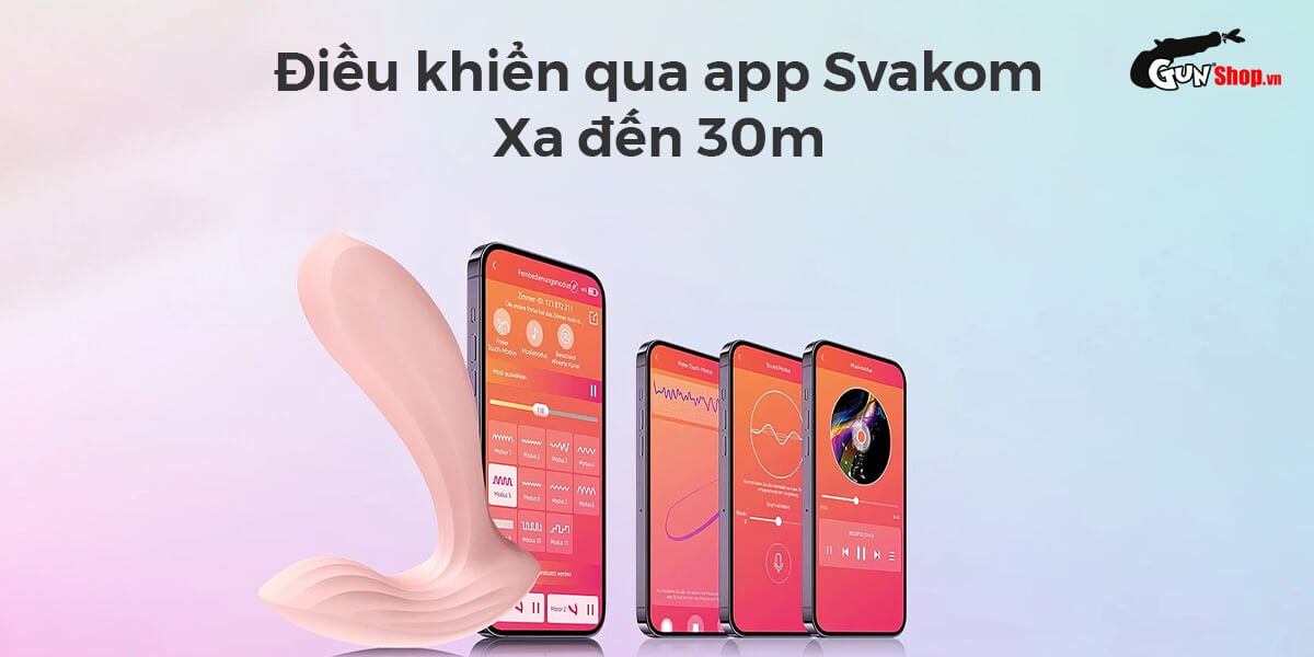 Máy massage Svakom Erica rung kép kích thích đa điểm cô bé