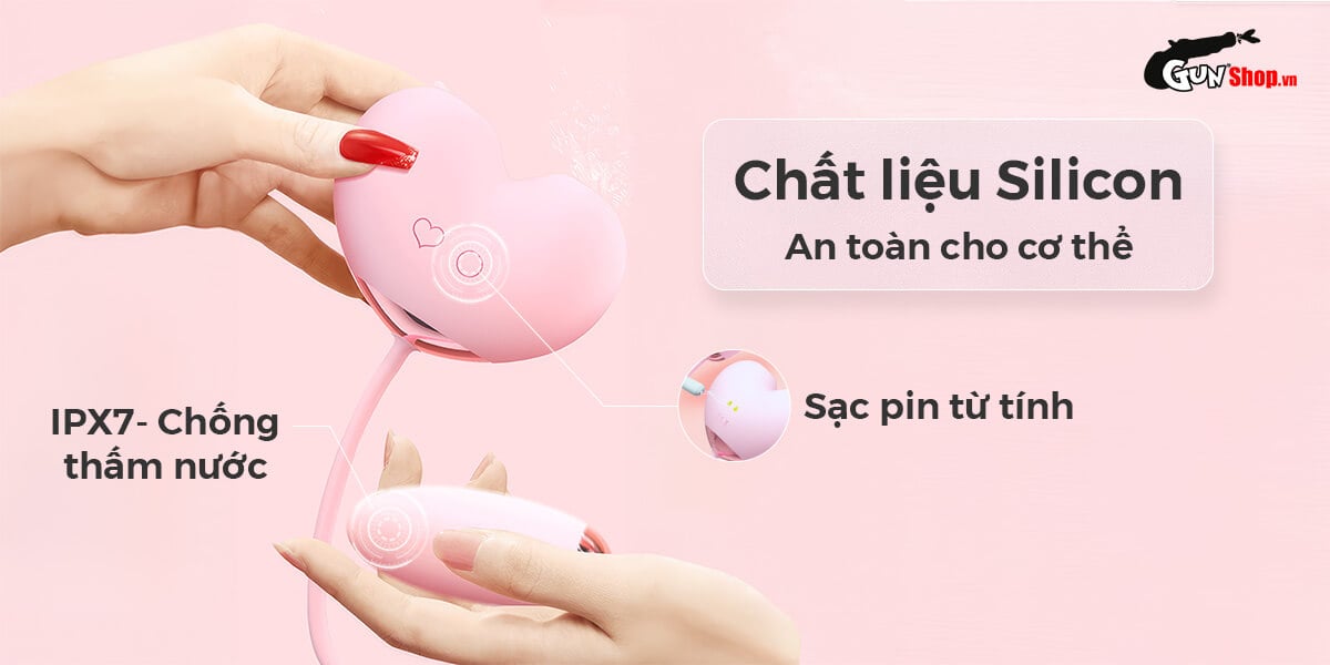 Máy bú mút 2 đầu Svakom Peach Dolphin rung lưỡi liếm