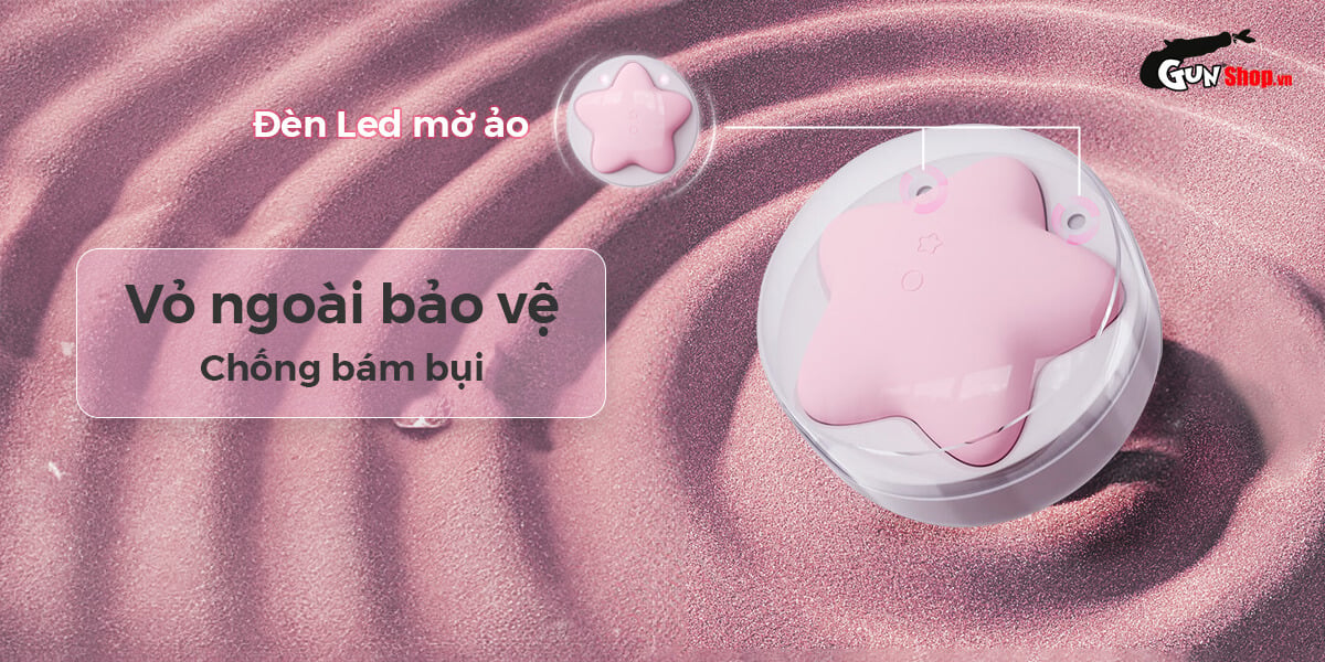 Máy Rung Bút Hút Svakom Peach Star Massage Kích Thích Đa Chế Độ