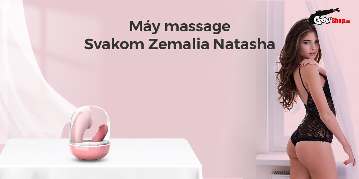 Máy bú mút Svakom Zemalia Natasha rung hút điểm G cao cấp