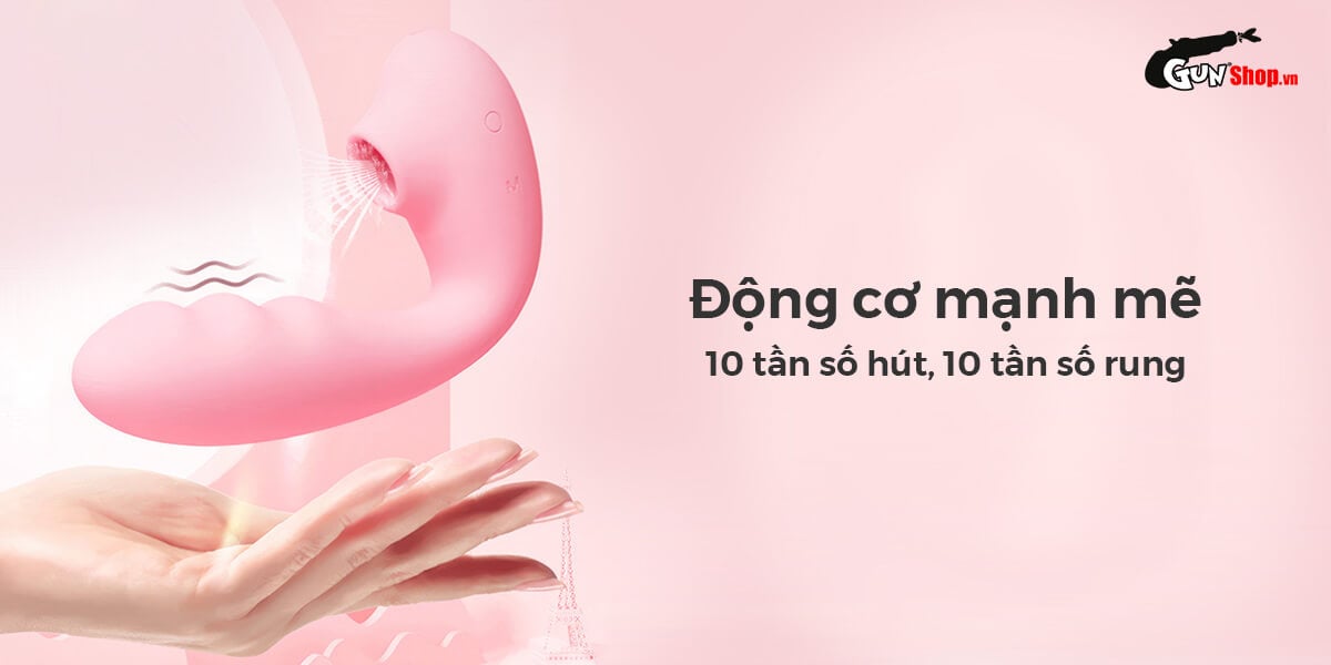Máy massage Svakom Zemalia Tana 2 đầu rung bú hút nhiệt