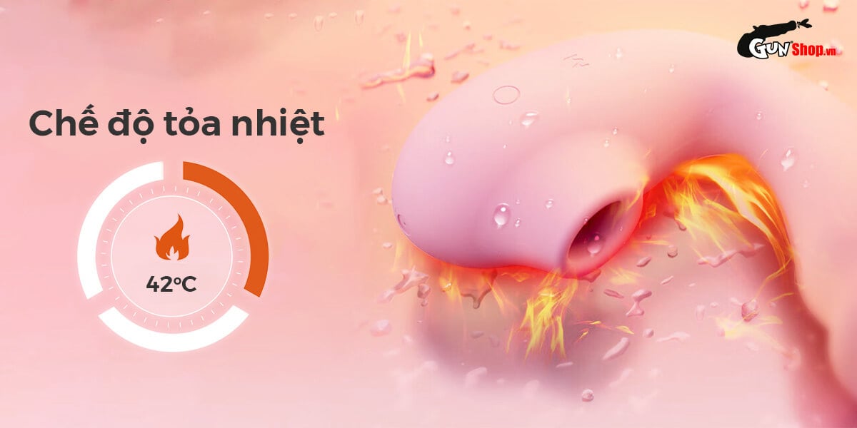 Máy massage Svakom Zemalia Tana 2 đầu rung bú hút nhiệt
