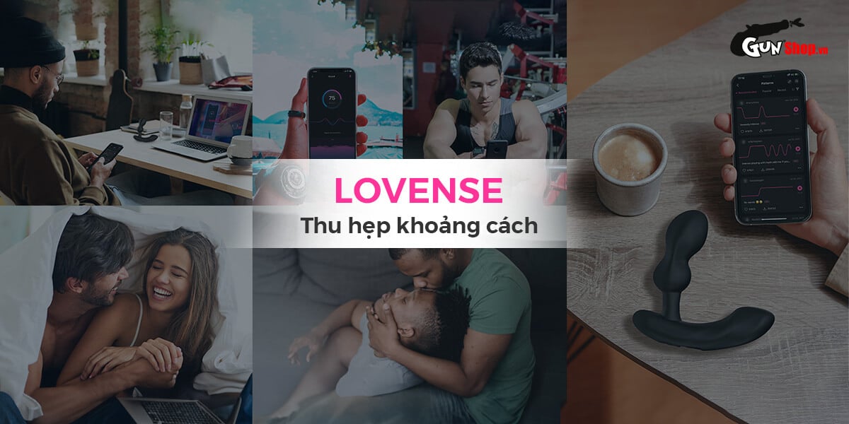 Máy massage tuyến tiền liệt Lovense Edge 2 điều khiển app thiết kế chữ L
