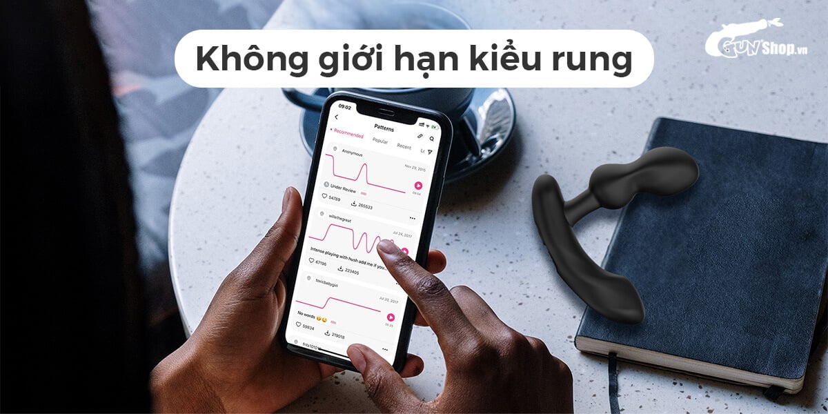 Máy massage tuyến tiền liệt Lovense Edge 2 điều khiển app thiết kế chữ L