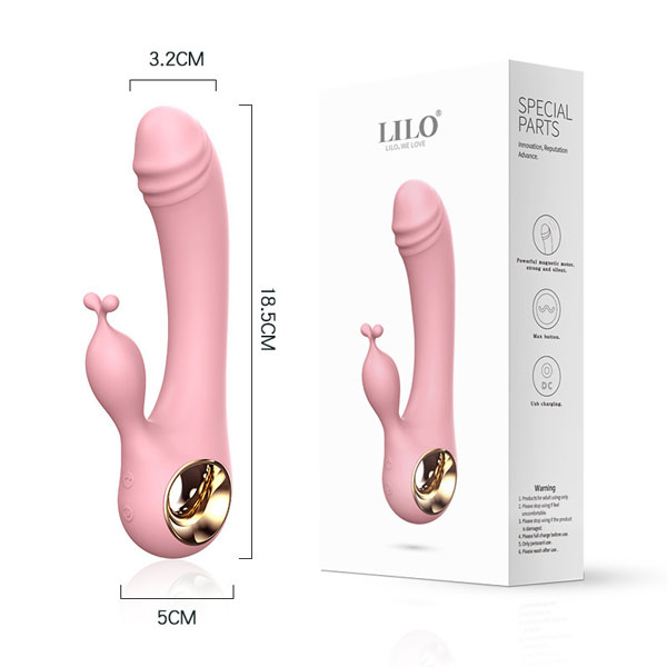 Dương vật giả Lilo rung 2 nhánh massage điểm G chống nước