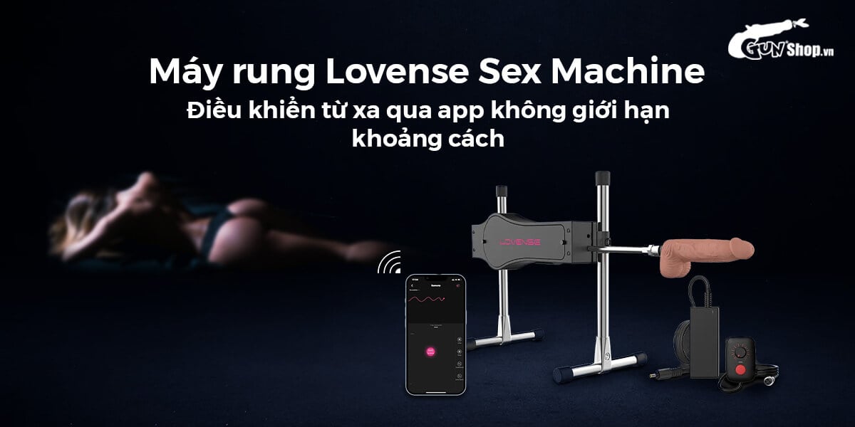 Máy Làm Tình Tự Động Lovense Sex Machine Rung Thụt Điều Khiển Điện Thoại