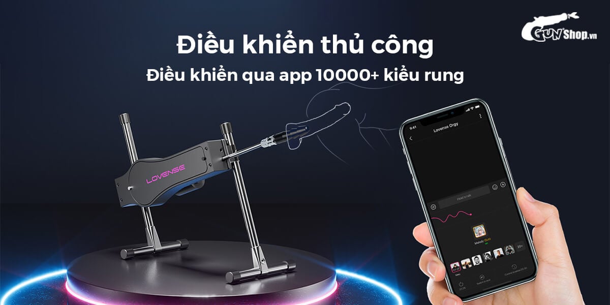 Máy Làm Tình Tự Động Lovense Sex Machine Rung Thụt Điều Khiển Điện Thoại