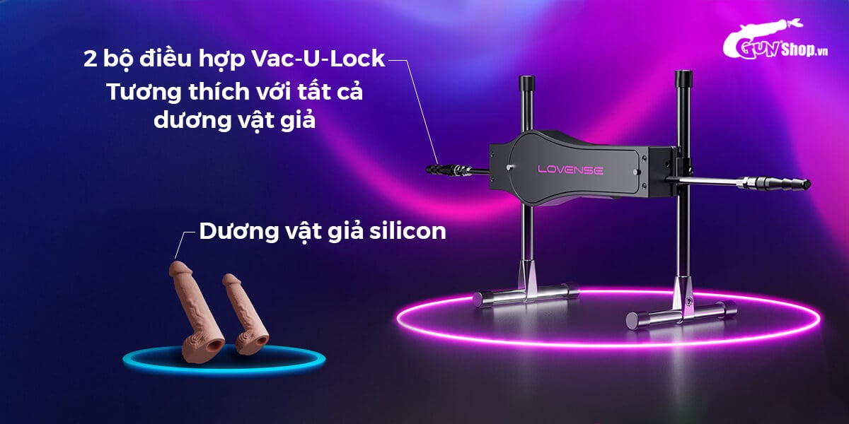 Máy Làm Tình Tự Động Lovense Sex Machine Rung Thụt Điều Khiển Điện Thoại