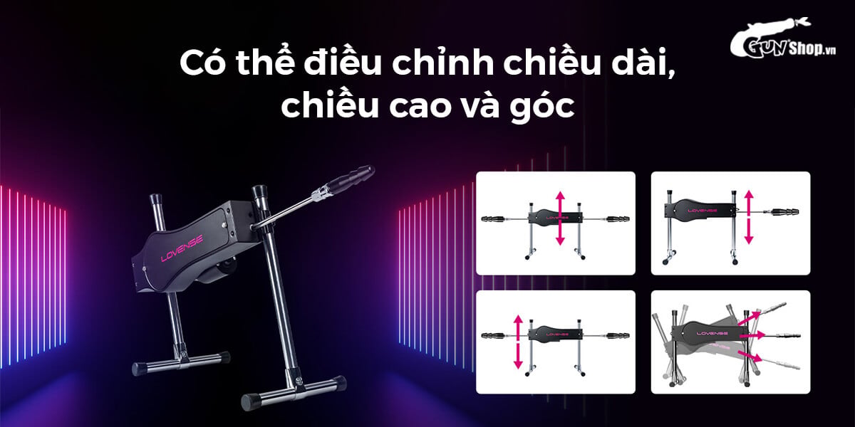 Máy Làm Tình Tự Động Lovense Sex Machine Rung Thụt Điều Khiển Điện Thoại