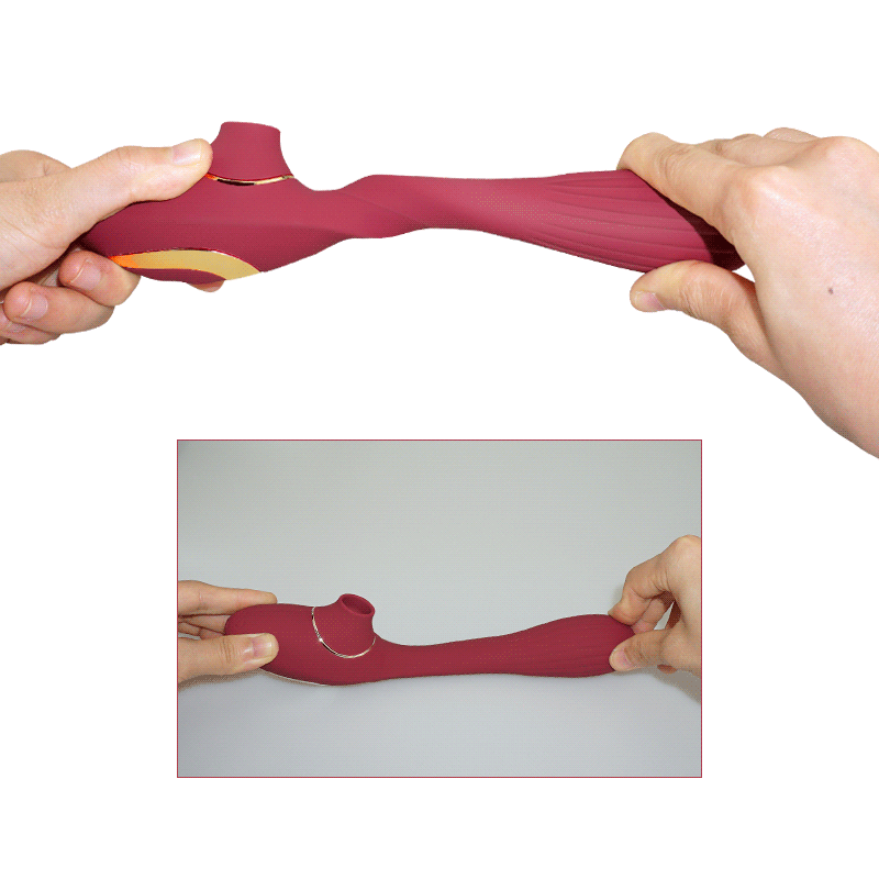 Máy rung bú hút 2 đầu massage điểm G kích thích âm vật hột le