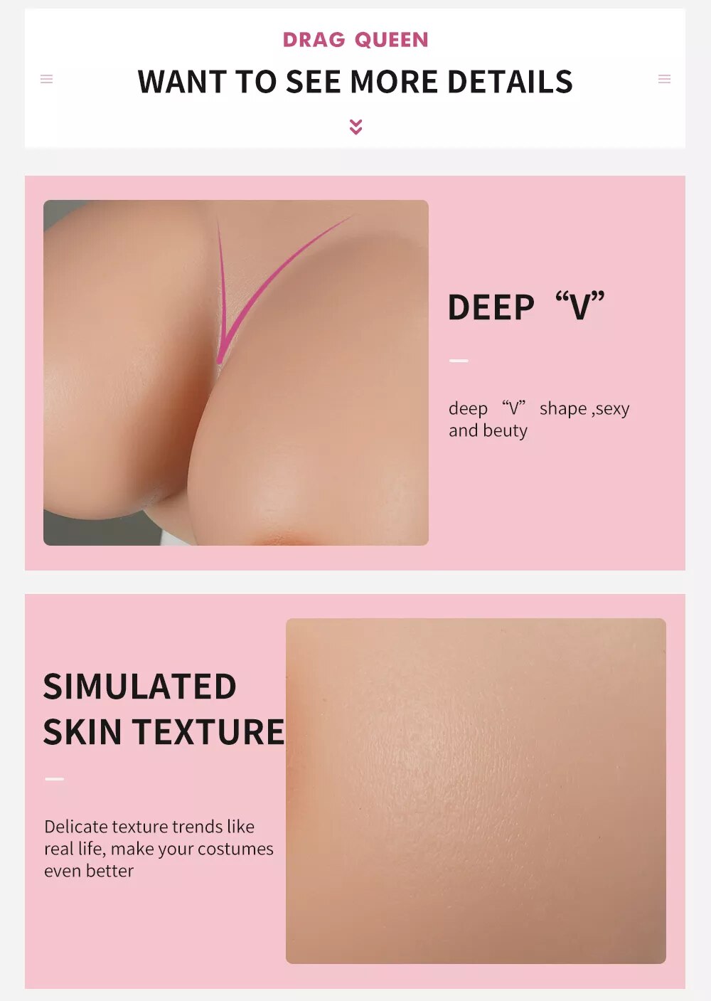 Ngực giả silicone đồ chơi cosplay Drag Queen cho nam nữ thời trang