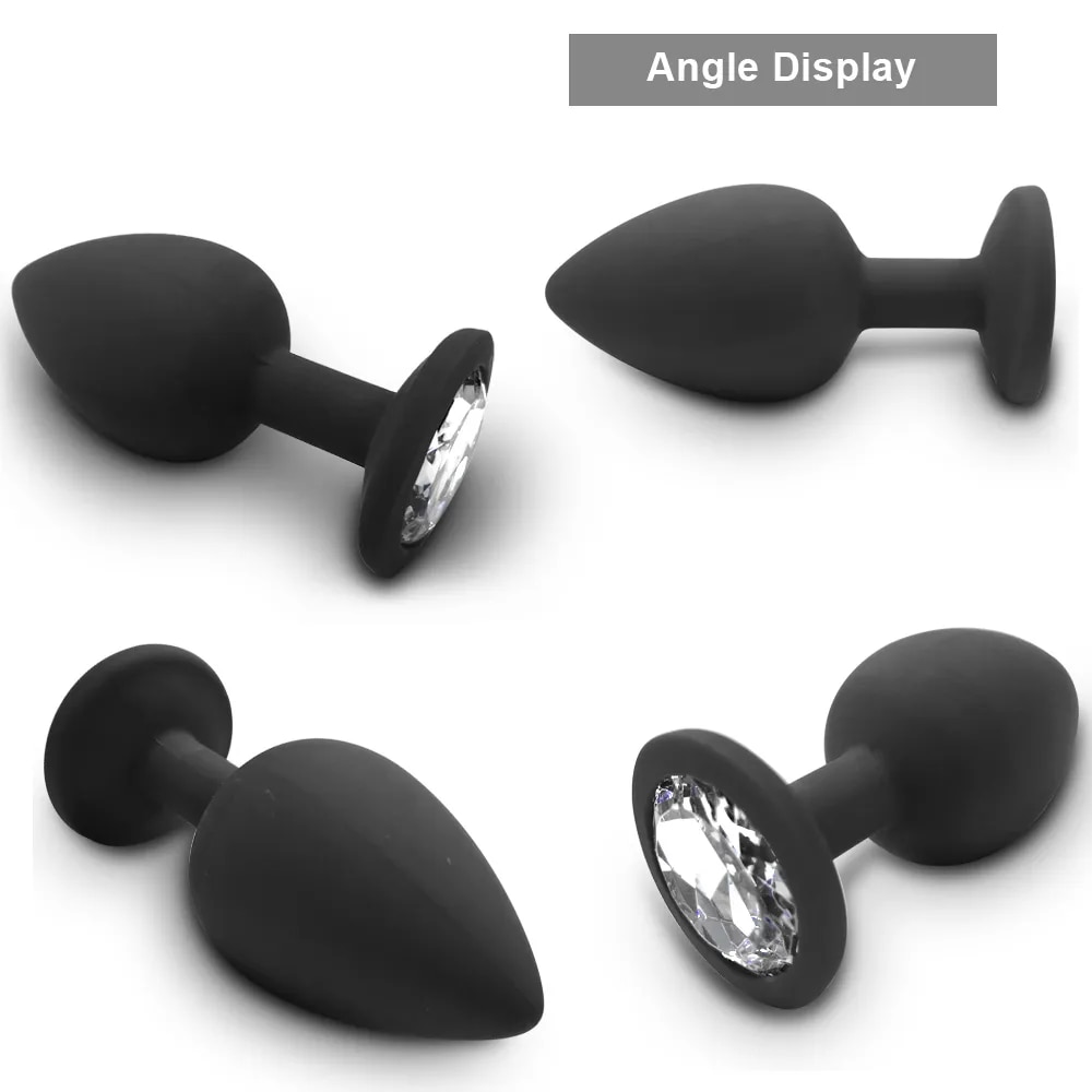 Phích cắm hậu môn silicone 3 kích thước không rung an toàn