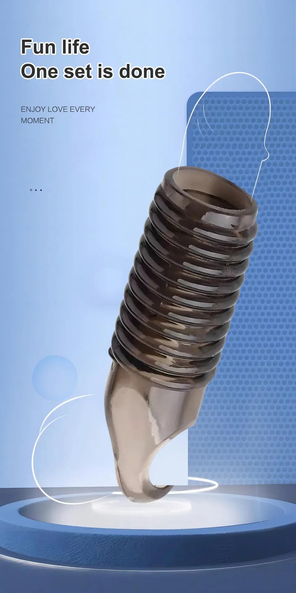 Ống Kéo Dài Dương Vật, Vòng Đeo Dương Vật Trễ Xuất Tinh, Sản Phẩm Tình Dục Nam, Đồ Chơi Người Lớn 18+