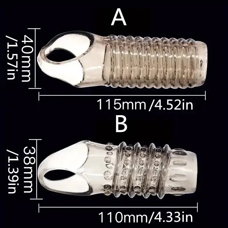 Ống Kéo Dài Dương Vật, Vòng Đeo Dương Vật Trễ Xuất Tinh, Sản Phẩm Tình Dục Nam, Đồ Chơi Người Lớn 18+