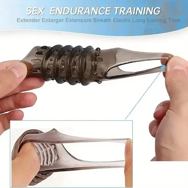 Ống Kéo Dài Dương Vật, Vòng Đeo Dương Vật Trễ Xuất Tinh, Sản Phẩm Tình Dục Nam, Đồ Chơi Người Lớn 18+