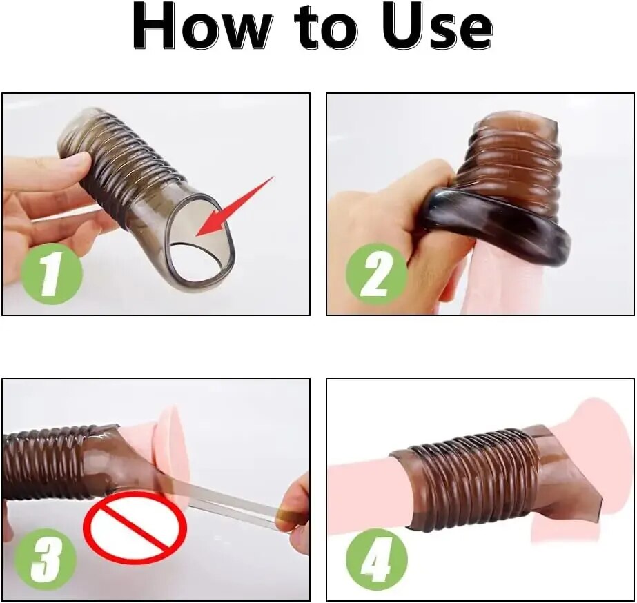 Ống Kéo Dài Dương Vật, Vòng Đeo Dương Vật Trễ Xuất Tinh, Sản Phẩm Tình Dục Nam, Đồ Chơi Người Lớn 18+