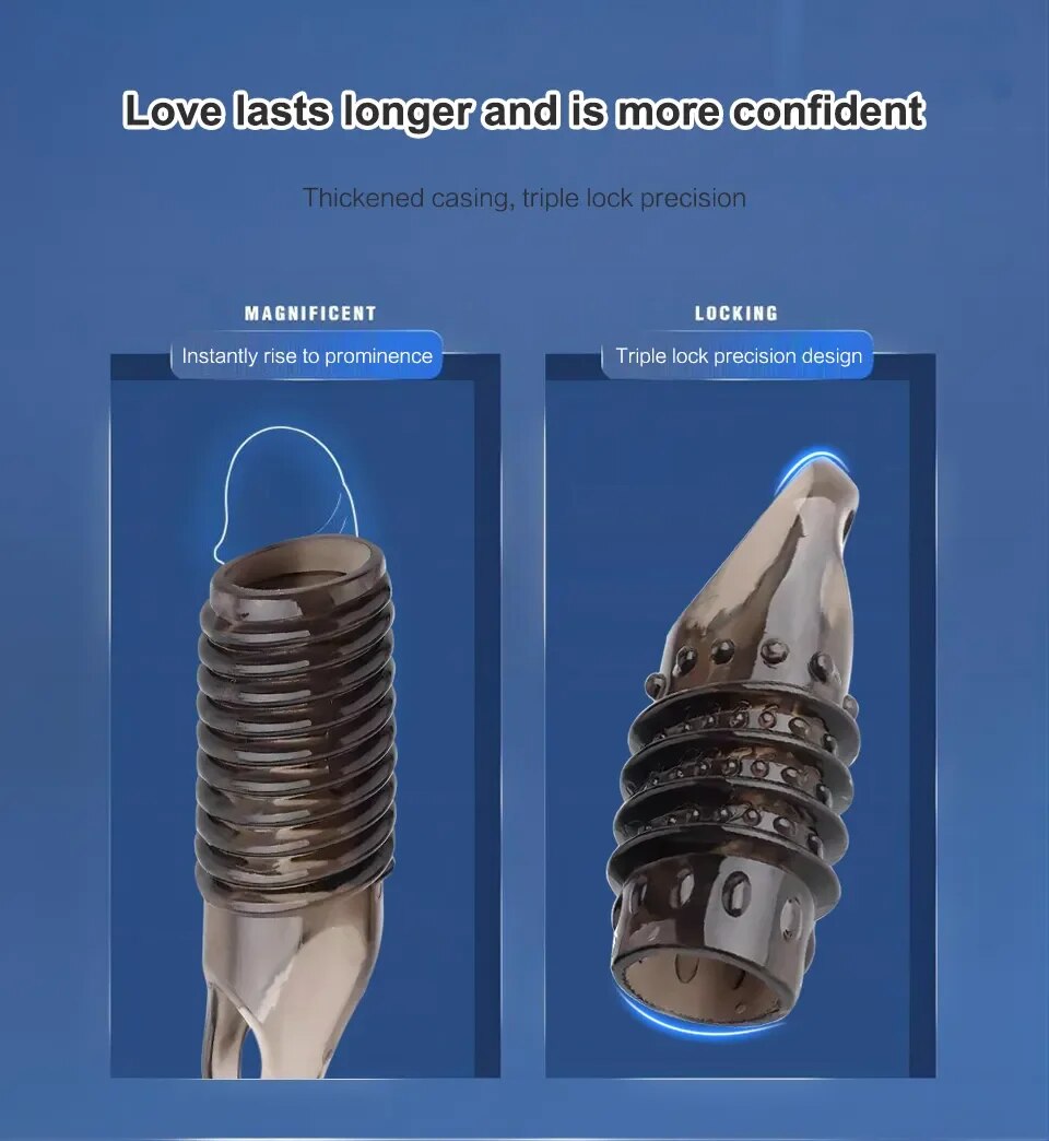 Ống Kéo Dài Dương Vật, Vòng Đeo Dương Vật Trễ Xuất Tinh, Sản Phẩm Tình Dục Nam, Đồ Chơi Người Lớn 18+