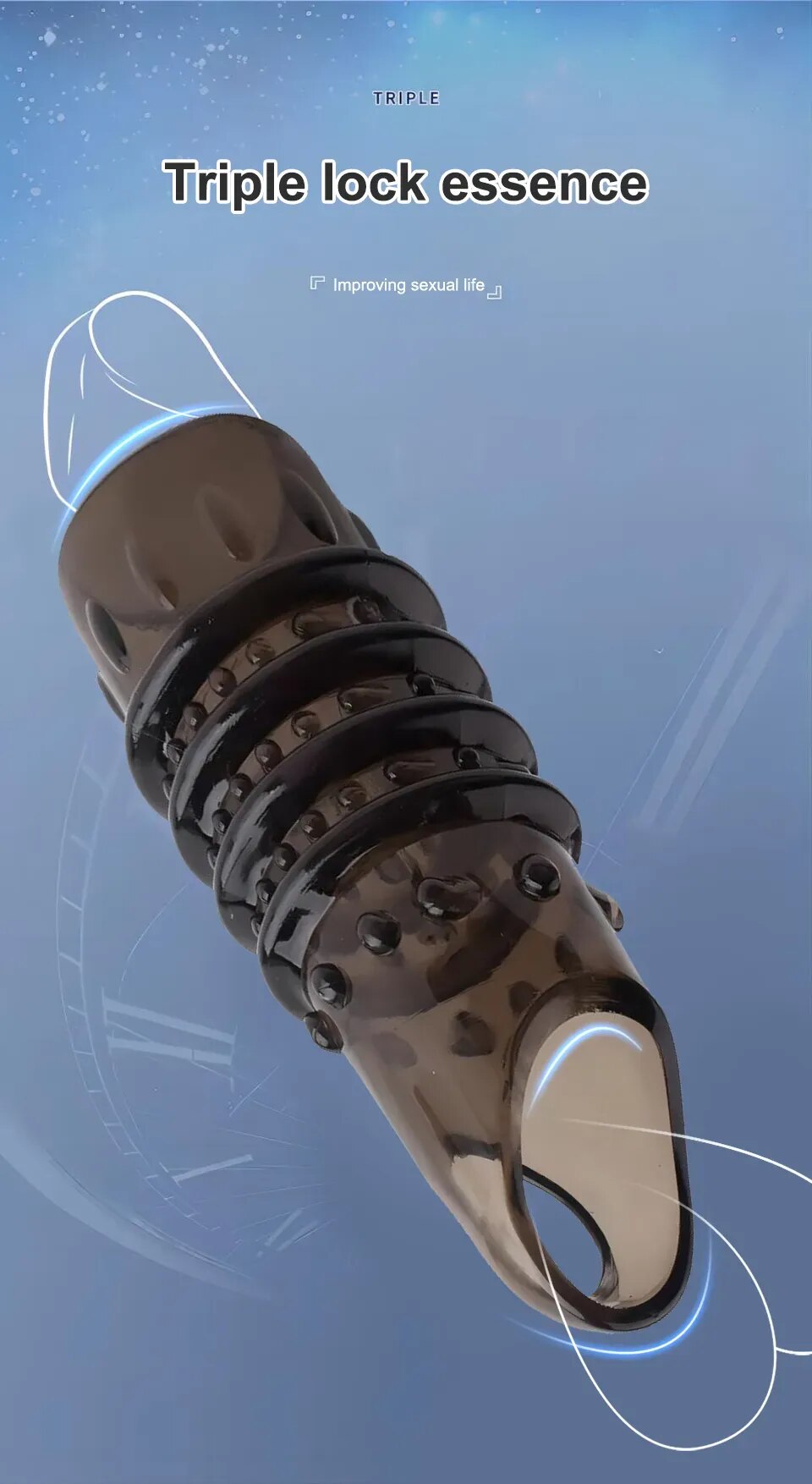 Ống Kéo Dài Dương Vật, Vòng Đeo Dương Vật Trễ Xuất Tinh, Sản Phẩm Tình Dục Nam, Đồ Chơi Người Lớn 18+