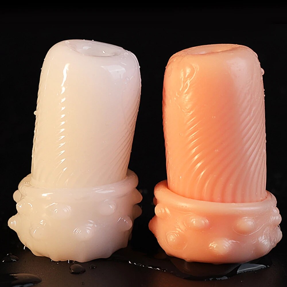 Ống silicon thủ dâm cầm tay kéo dài quan hệ mềm mại an toàn