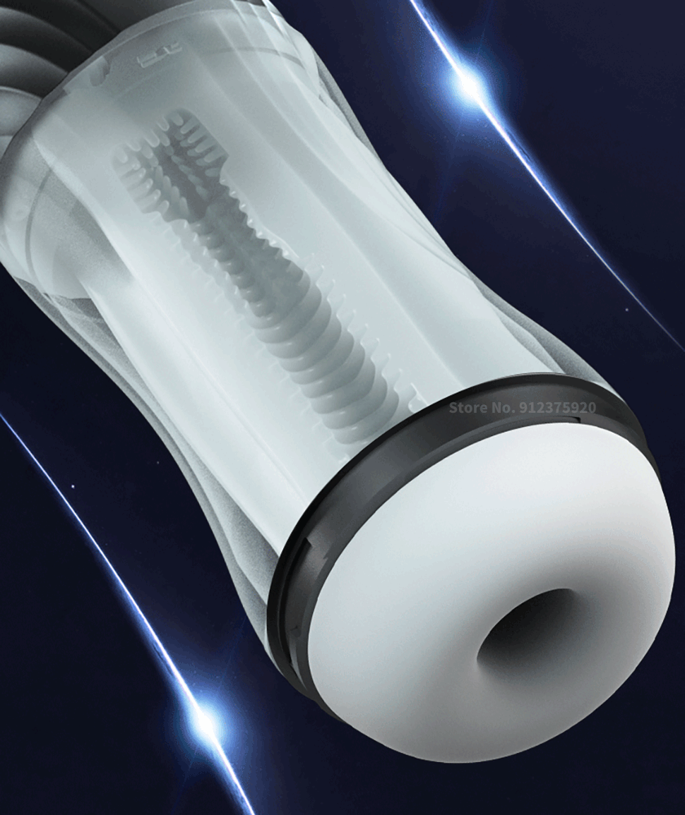 Ống tự sướng nam tự động hút và rung, âm đạo giả silicone, sản phẩm người trưởng thành cho nam, cốc tự sướng