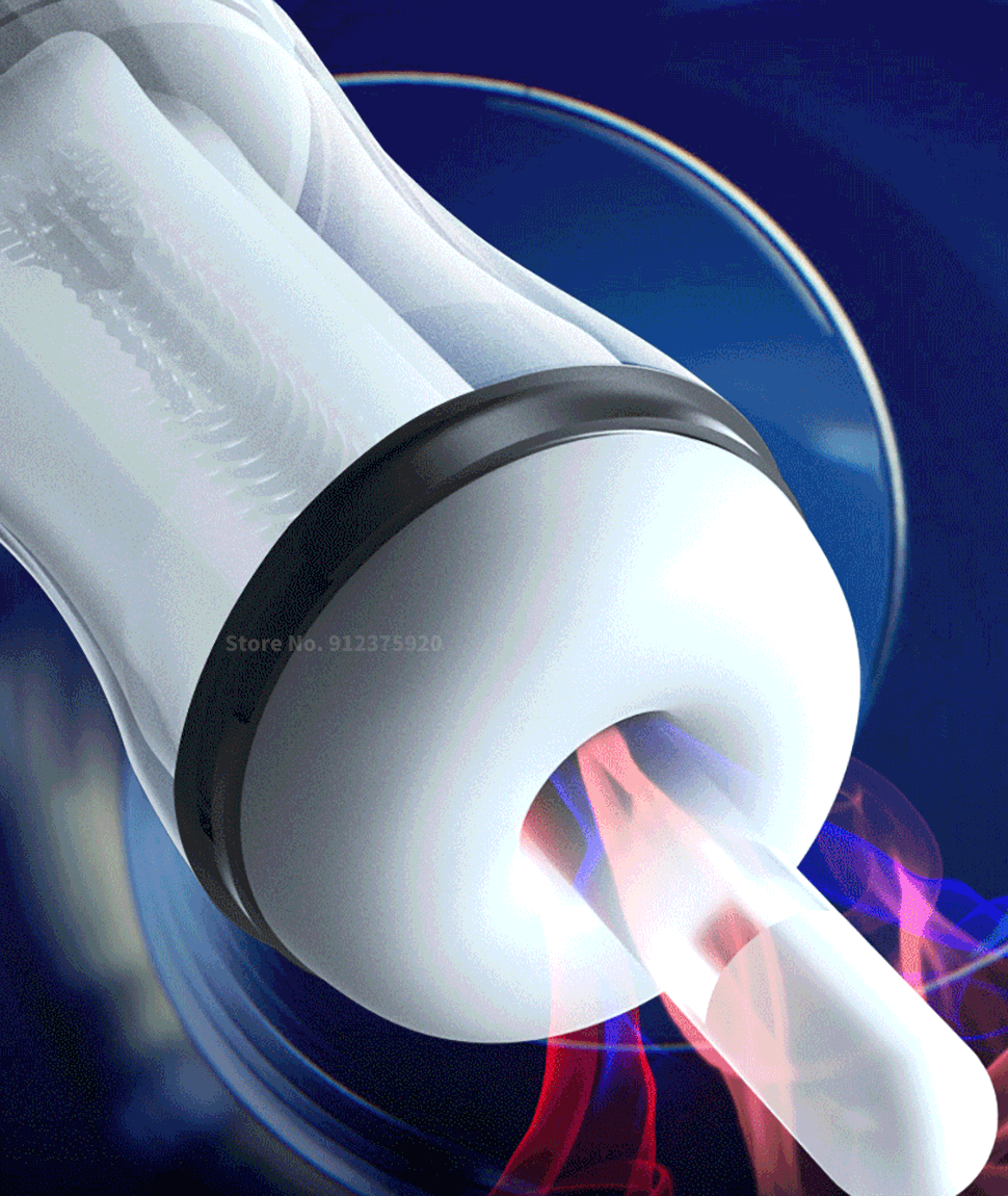 Ống tự sướng nam tự động hút và rung, âm đạo giả silicone, sản phẩm người trưởng thành cho nam, cốc tự sướng