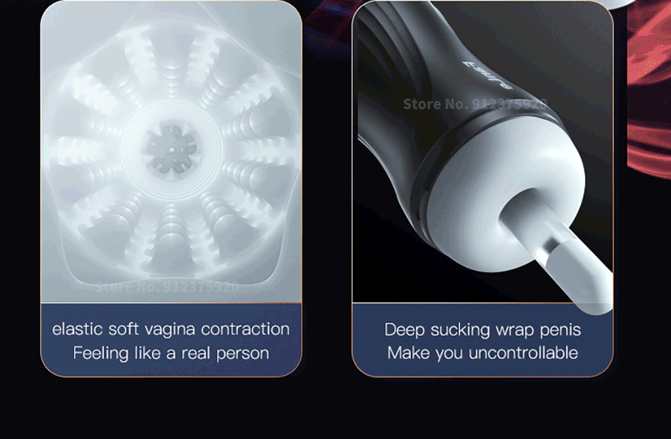 Ống tự sướng nam tự động hút và rung, âm đạo giả silicone, sản phẩm người trưởng thành cho nam, cốc tự sướng