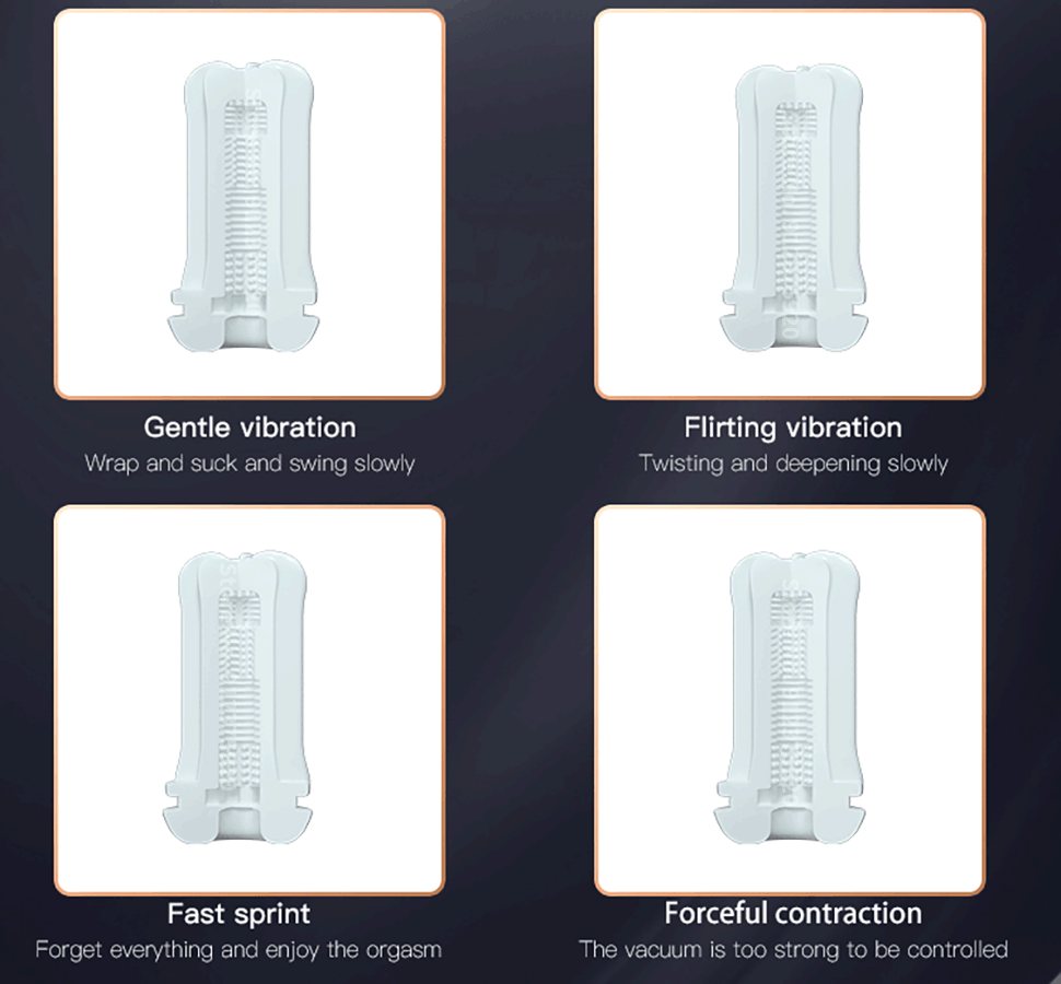Ống tự sướng nam tự động hút và rung, âm đạo giả silicone, sản phẩm người trưởng thành cho nam, cốc tự sướng