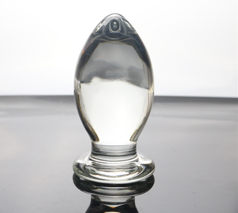 Phích cắm hậu môn bằng thủy tinh siêu to hình giọt nước