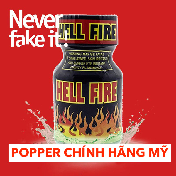 Popper Hell Fire 10ml Mỹ chính hãng mạnh mẽ an toàn PWD