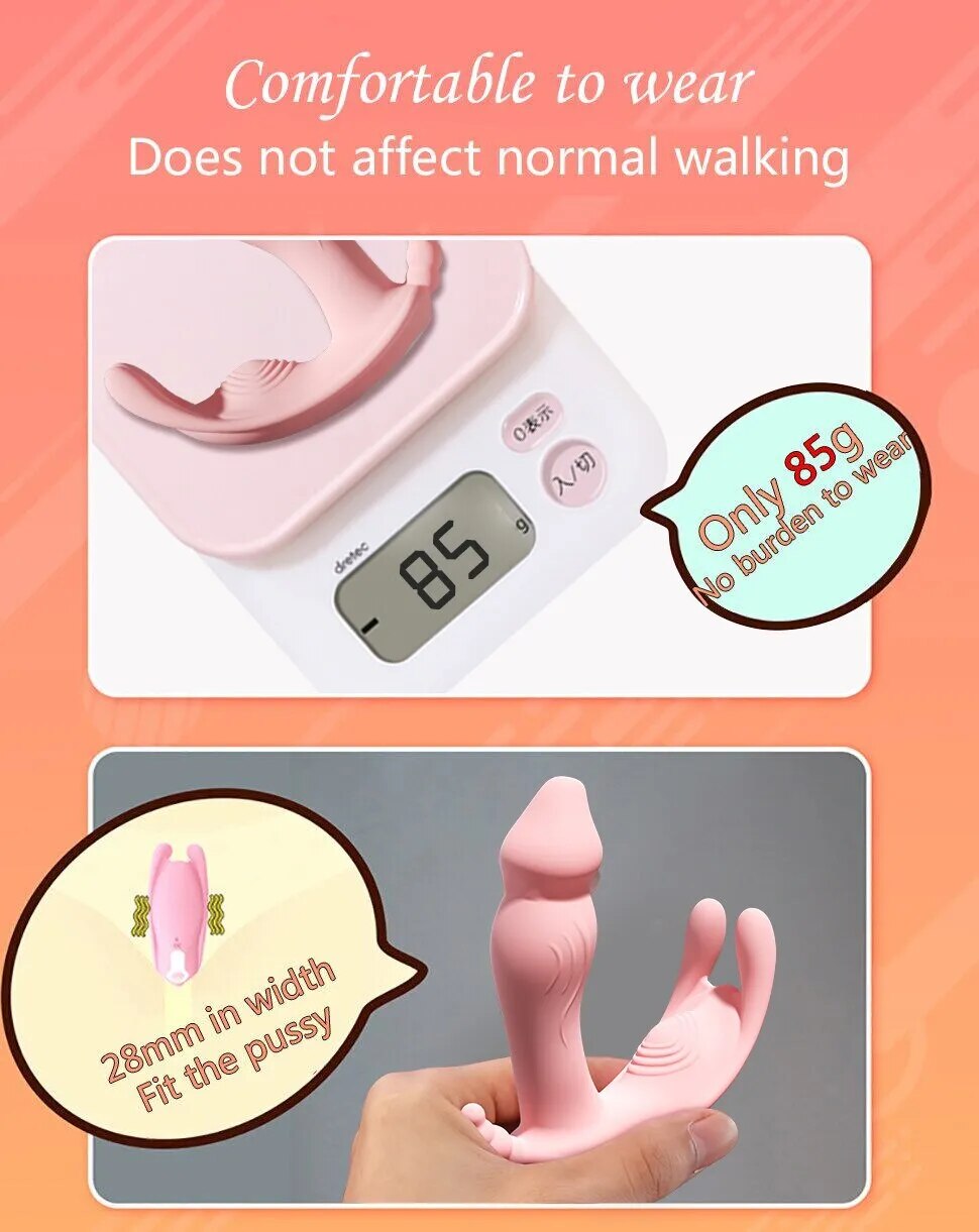 Dương vật giả gắn quần lót rung điều khiển từ xa không dây tiện dụng