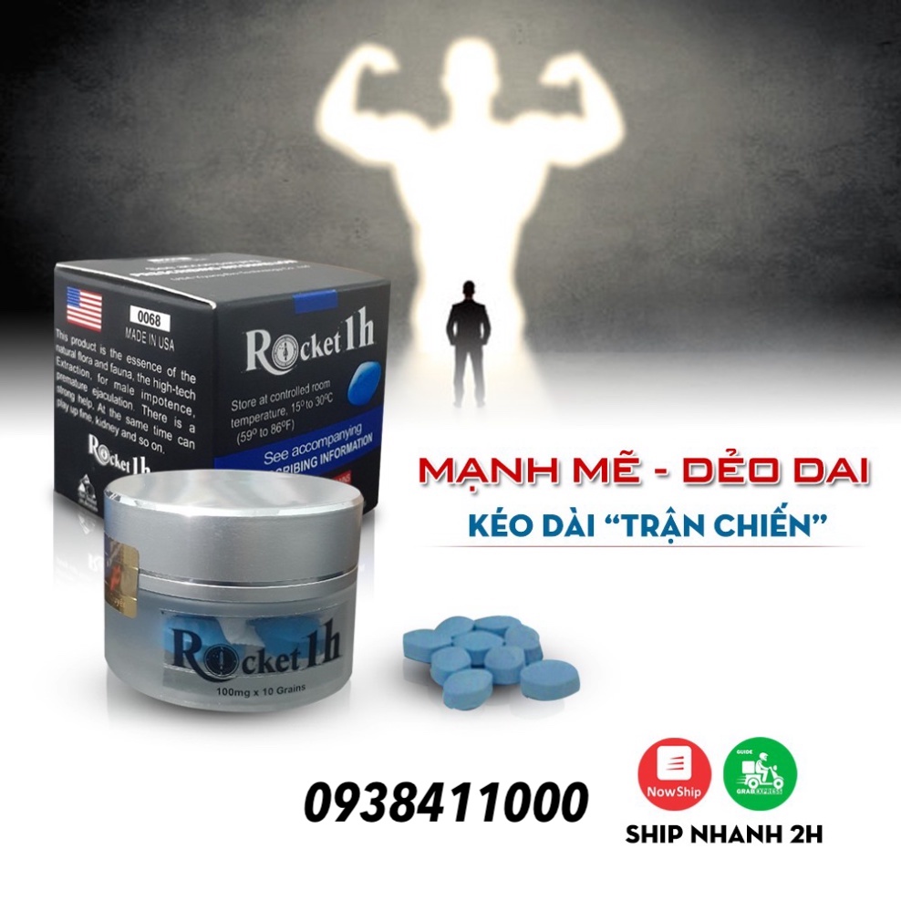 Viên uống Rocket 1h Mỹ cường dương kéo dài thời gian