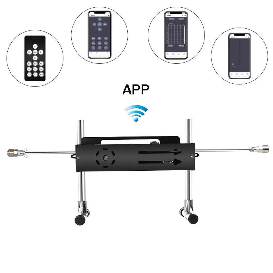 Máy làm tình tự động Sex Machine FREDORCH F21S 2 đầu điều khiển app