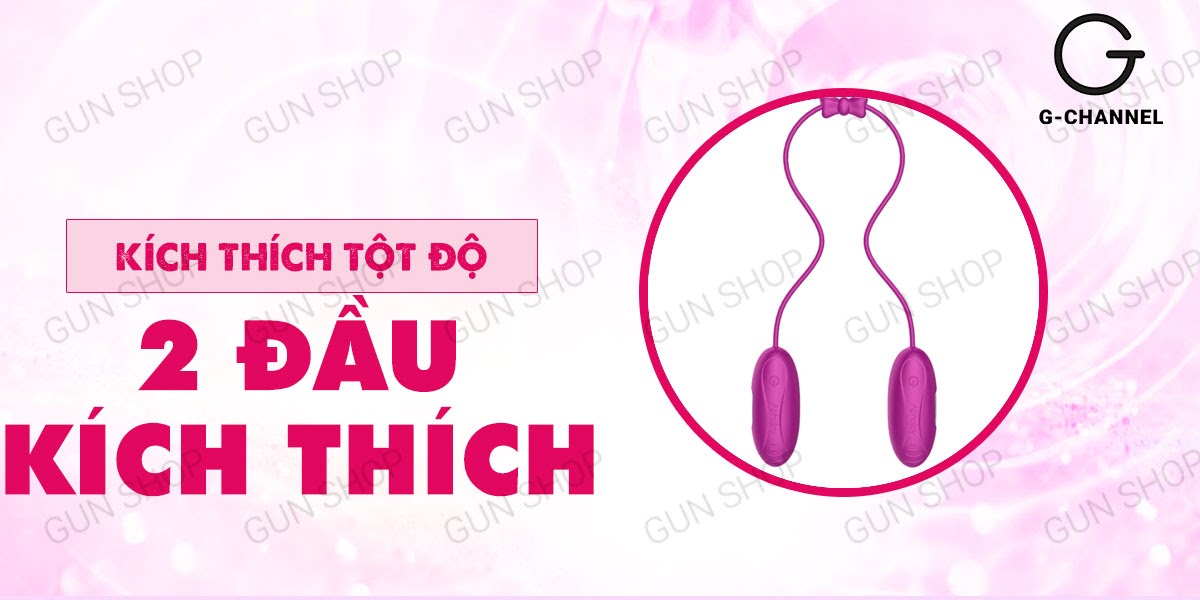 Trứng rung 2 đầu Aphojoy sạc điện dễ sử dụng kích thích đa chế độ