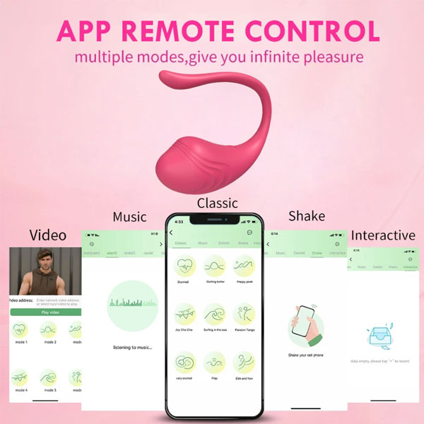 Trứng rung cá heo Little Tadpole Bluetooth 9 chế độ rung