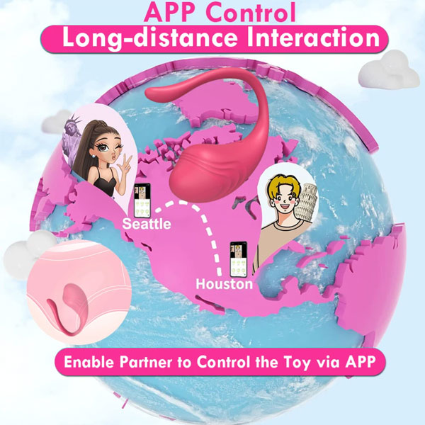 Trứng rung cá heo Little Tadpole Bluetooth 9 chế độ rung