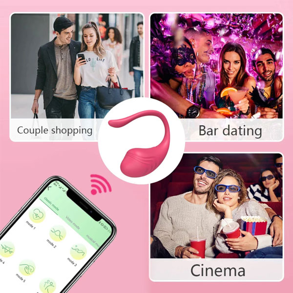 Trứng rung cá heo Little Tadpole Bluetooth 9 chế độ rung