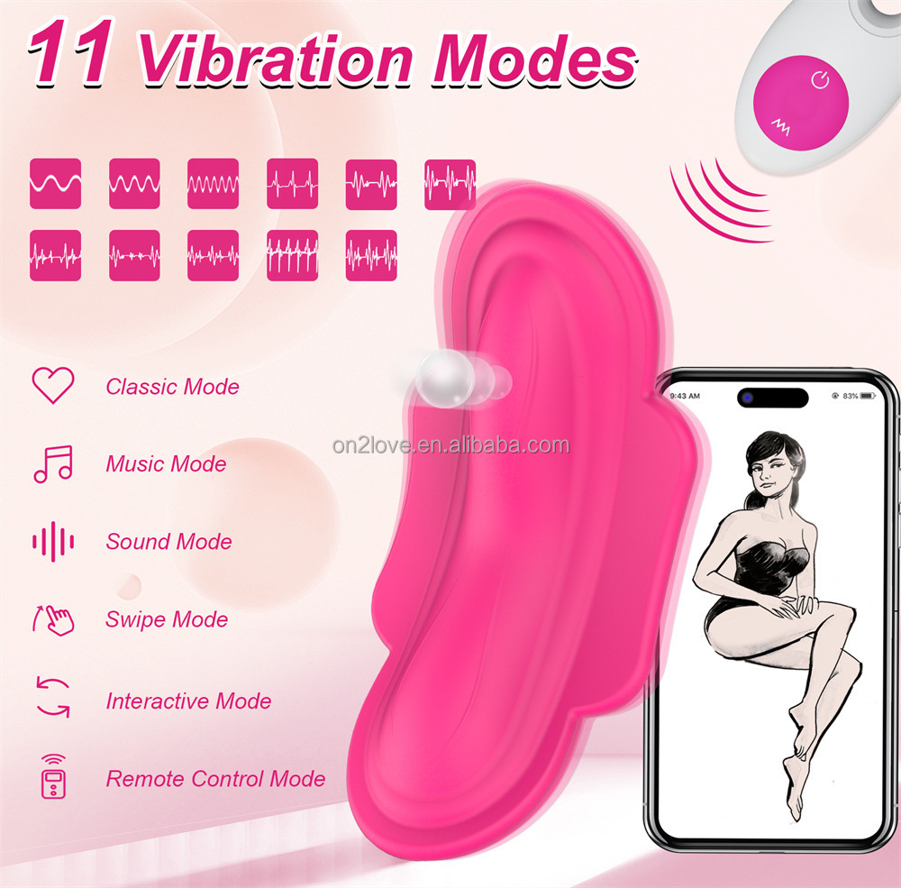 Trứng rung dán ngoài quần chip điều khiển app remote 11 chế độ rung
